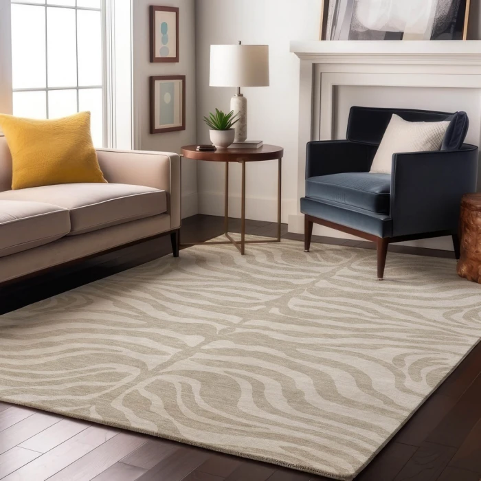 Addison Mayfield Brown AMF1042 - 8ft. Round Rug