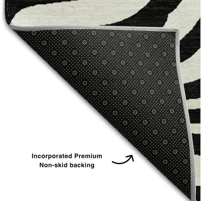 Addison Mayfield Black AMF1042 2ft. 3in. x 7ft. 6in. Rect. Rug