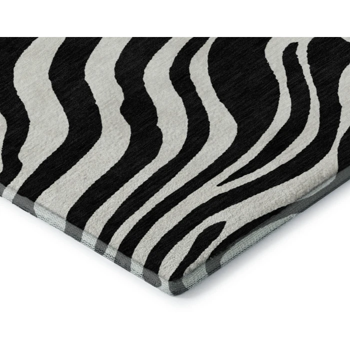 Addison Mayfield Black AMF1042 2ft. 3in. x 7ft. 6in. Rect. Rug