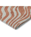 Addison Mayfield Orange AMF1042 - 8ft. Round Rug