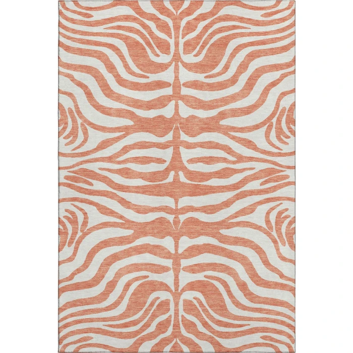 Addison Mayfield Orange AMF1042 - 8ft. Round Rug