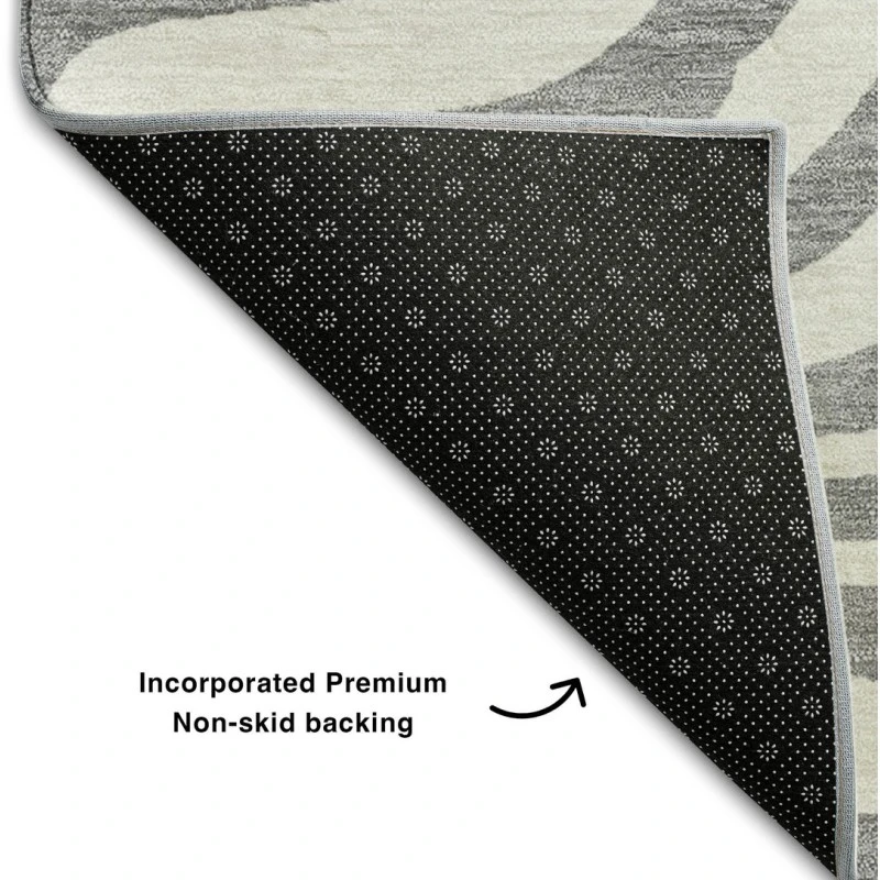 Addison Mayfield Gray AMF1042 - 8ft. Round Rug