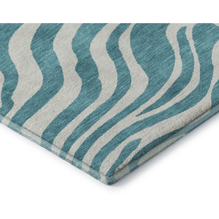Addison Mayfield Teal AMF1042 2ft. 3in. x 7ft. 6in. Rect. Rug