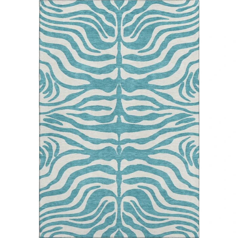 Addison Mayfield Teal AMF1042 - 8ft. Round Rug