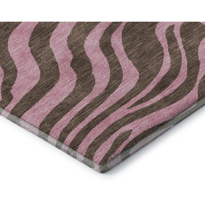 Addison Mayfield Brown AMF1043 - 8ft. Round Rug