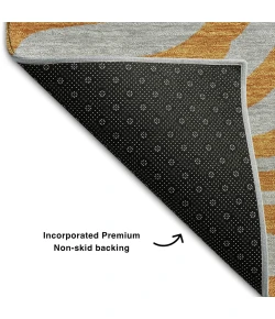 Addison Mayfield Orange AMF1043 - 8ft. Round Rug