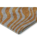 Addison Mayfield Orange AMF1043 - 8ft. Round Rug