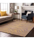 Addison Mayfield Orange AMF1043 - 8ft. Round Rug