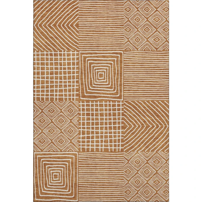 Addison Mayfield Orange AMF1044 5ft. x 7ft. 6in. Rect. Rug