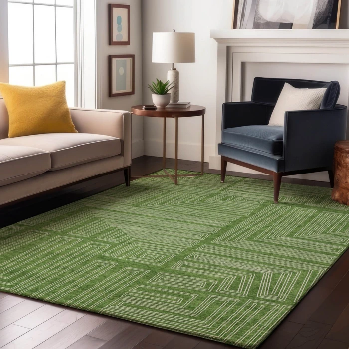 Addison Mayfield Green AMF1045 9ft. x 12ft. Rect. Rug