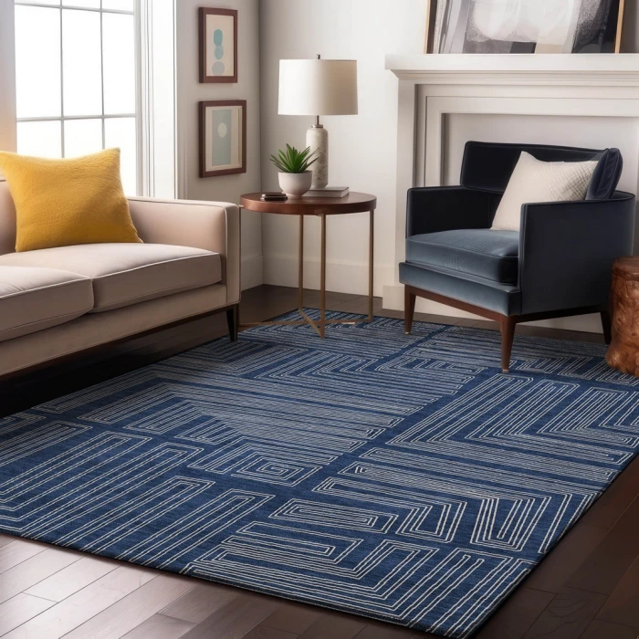 Addison Mayfield Blue AMF1045 9ft. x 12ft. Rect. Rug