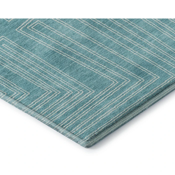 Addison Mayfield Teal AMF1045 9ft. x 12ft. Rect. Rug