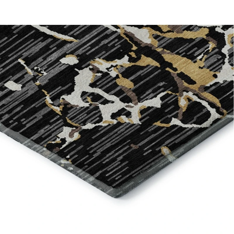 Addison Mayfield Black AMF1046 - 8ft. Round Rug