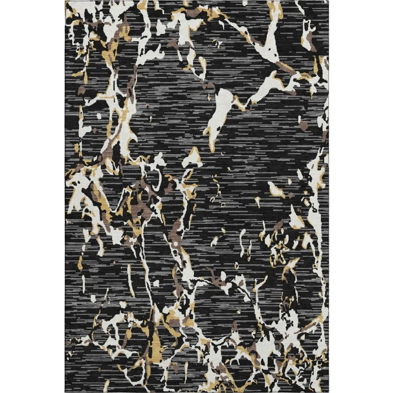 Addison Mayfield Black AMF1046 - 8ft. Round Rug