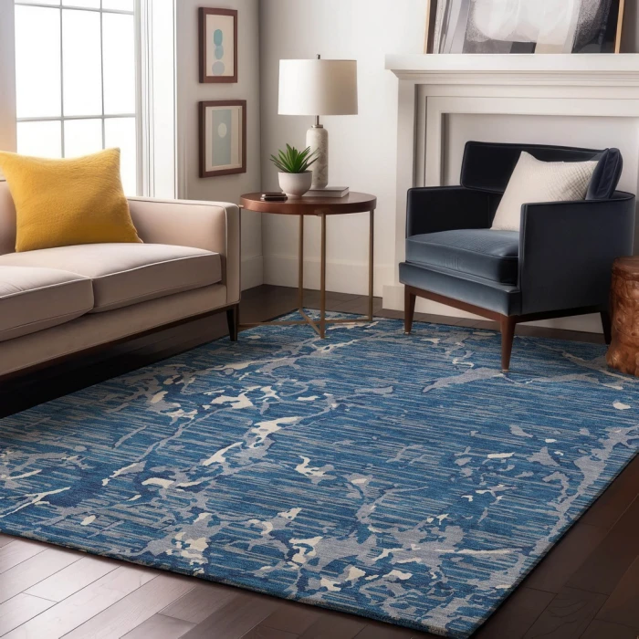 Addison Mayfield Blue AMF1046 2ft. 3in. x 7ft. 6in. Rect. Rug