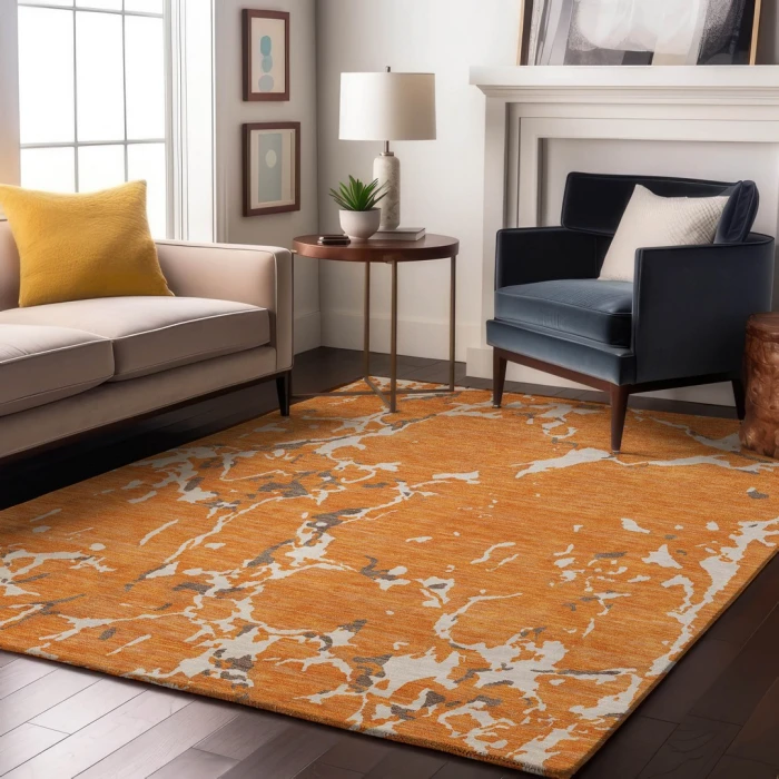 Addison Mayfield Orange AMF1046 9ft. x 12ft. Rect. Rug