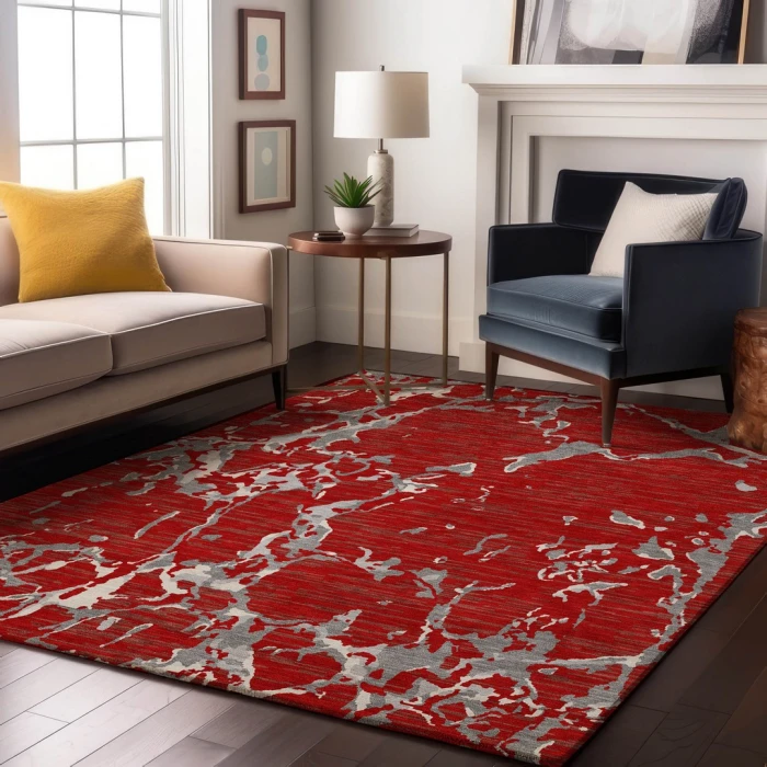 Addison Mayfield Red AMF1046 - 8ft. Round Rug