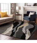 Addison Mayfield Black AMF1047 - 8ft. Round Rug