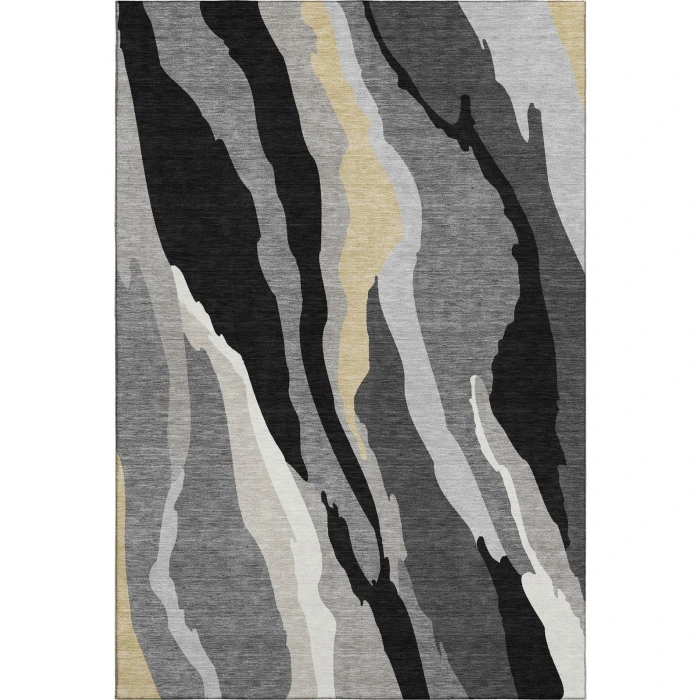 Addison Mayfield Black AMF1047 - 8ft. Round Rug