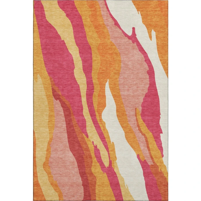 Addison Mayfield Pink AMF1047 - 8ft. Round Rug