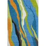 Addison Mayfield Blue AMF1047 - 8ft. Round Rug