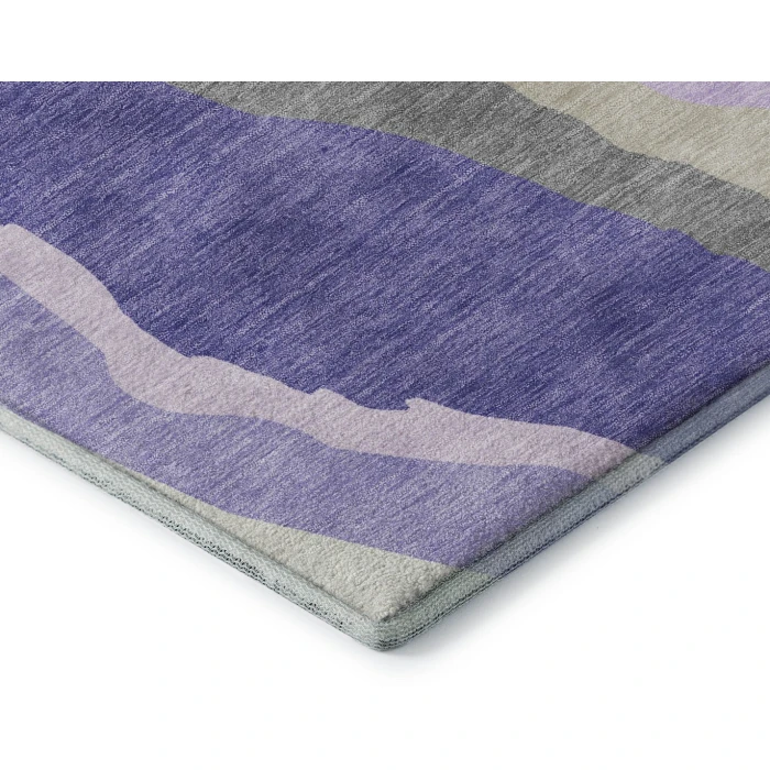 Addison Mayfield Purple AMF1047 - 8ft. Round Rug