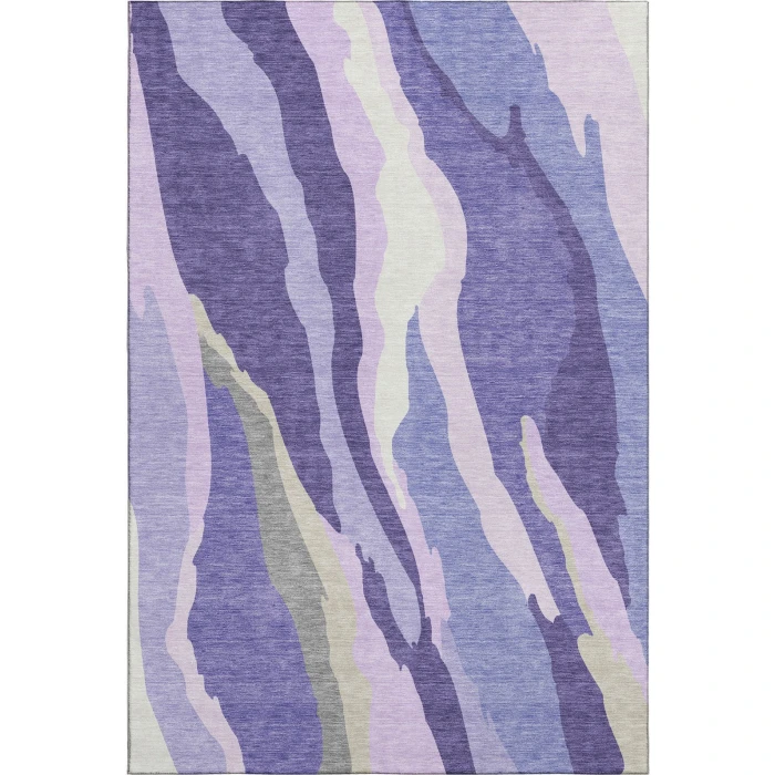 Addison Mayfield Purple AMF1047 - 8ft. Round Rug