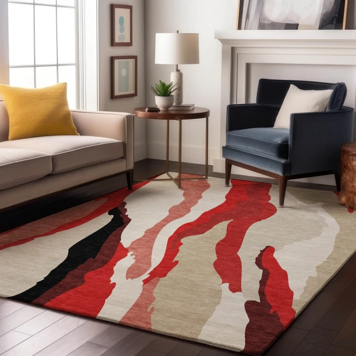 Addison Mayfield Red AMF1047 2ft. 3in. x 7ft. 6in. Rect. Rug