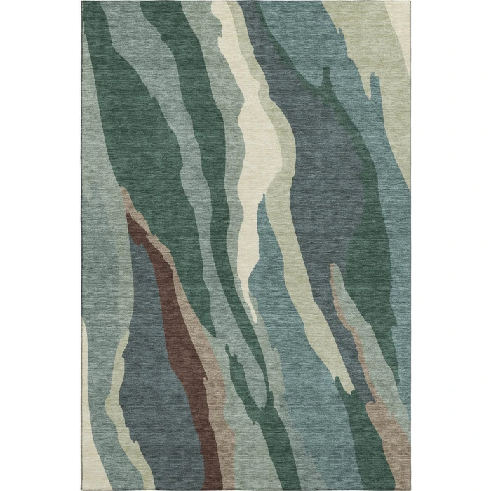 Addison Mayfield Green AMF1047 - 8ft. Round Rug