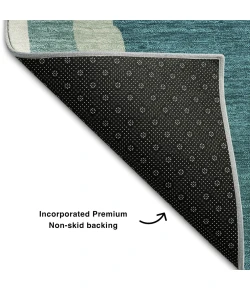 Addison Mayfield Teal AMF1047 2ft. 3in. x 7ft. 6in. Rect. Rug