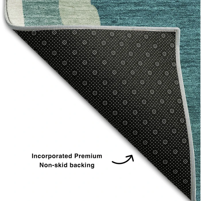 Addison Mayfield Teal AMF1047 - 8ft. Round Rug
