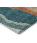 Addison Mayfield Teal AMF1047 - 8ft. Round Rug