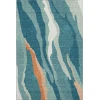 Addison Mayfield Teal AMF1047 - 8ft. Round Rug