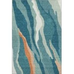 Addison Mayfield Teal AMF1047 - 8ft. Round Rug