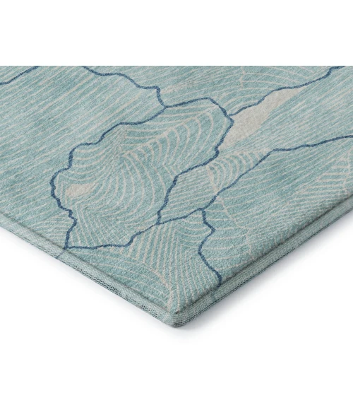 Addison Mayfield Teal AMF1048 - 8ft. Round Rug