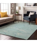 Addison Mayfield Teal AMF1048 - 8ft. Round Rug