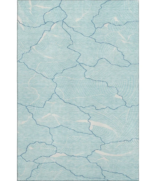 Addison Mayfield Teal AMF1048 - 8ft. Round Rug