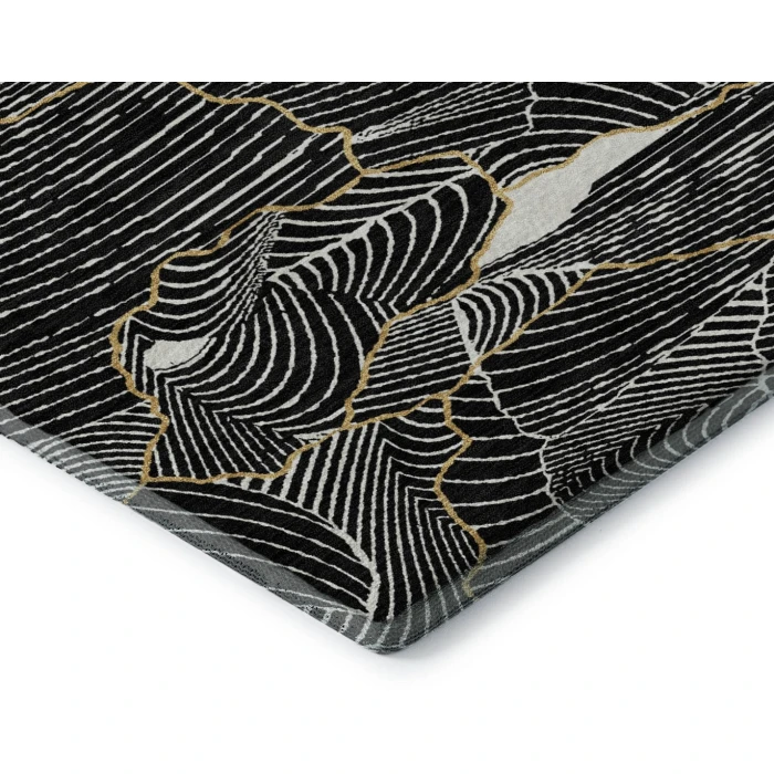 Addison Mayfield Black AMF1048 8ft. x 10ft. Rect. Rug