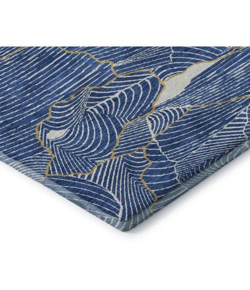 Addison Mayfield Blue AMF1048 - 8ft. Round Rug