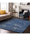 Addison Mayfield Blue AMF1048 - 8ft. Round Rug