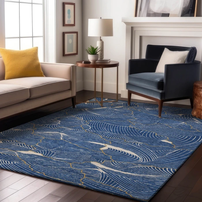 Addison Mayfield Blue AMF1048 8ft. x 10ft. Rect. Rug