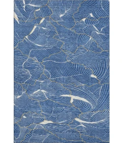 Addison Mayfield Blue AMF1048 - 8ft. Round Rug