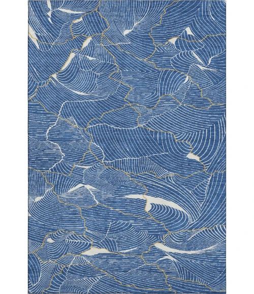 Addison Mayfield Blue AMF1048 - 8ft. Round Rug