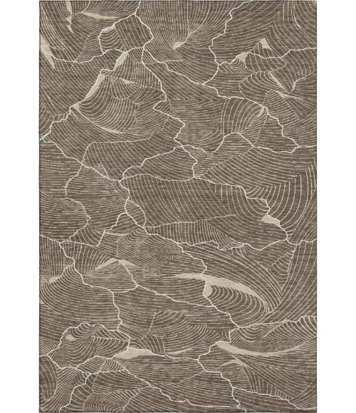 Addison Mayfield Brown AMF1048 - 8ft. Round Rug