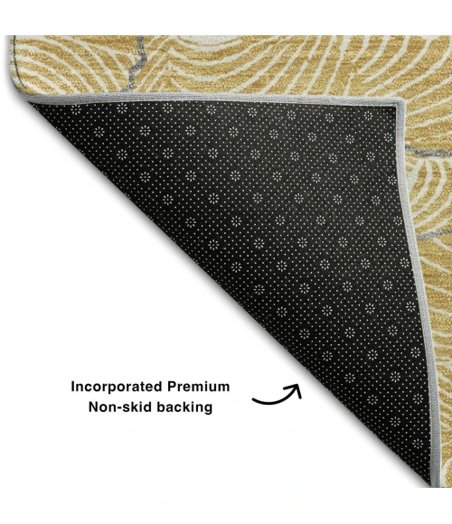 Addison Mayfield Gold AMF1048 - 8ft. Round Rug