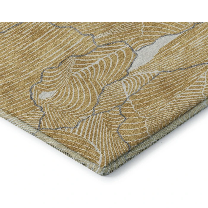 Addison Mayfield Gold AMF1048 - 8ft. Round Rug