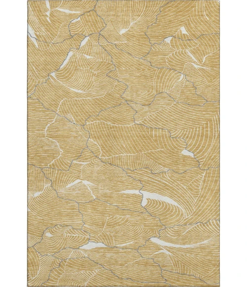 Addison Mayfield Gold AMF1048 - 8ft. Round Rug