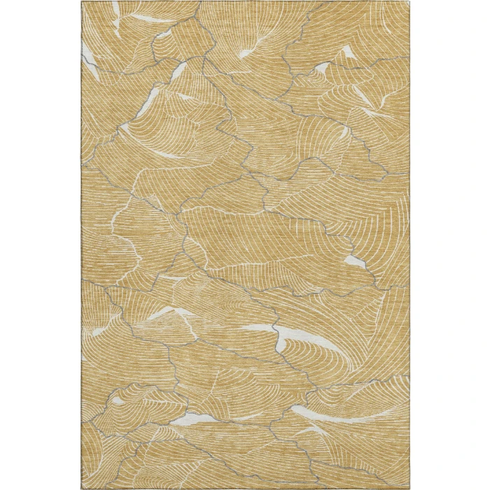 Addison Mayfield Gold AMF1048 - 8ft. Round Rug