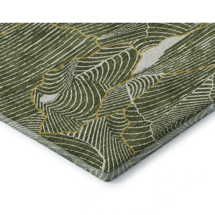 Addison Mayfield Green AMF1048 - 8ft. Round Rug