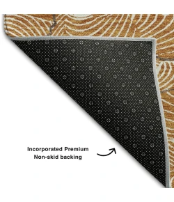 Addison Mayfield Orange AMF1048 - 8ft. Round Rug